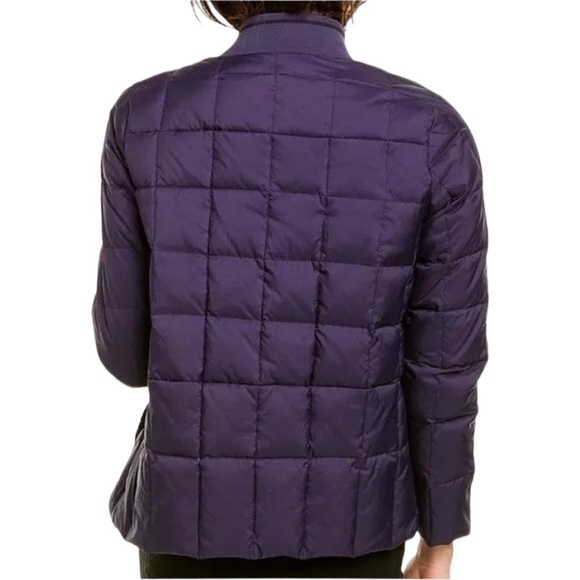 TRINA TURK PUFFER DOWN JACKET Eggplant Size Large - Picture 2 of 12